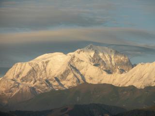 Balade coucher de soleil sur le Mont-Blanc