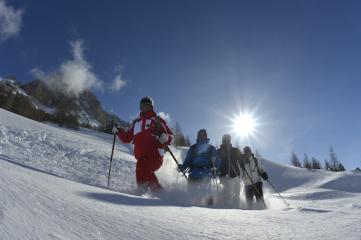 Sortie raquettes proposée par l'ESF du Praz de Lys