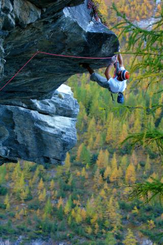 Le rocher d'escalade du plateau de la Sassière