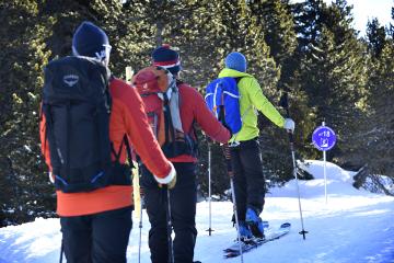 Parcours de montée en ski de randonnée Chamrousse - non sécurisés