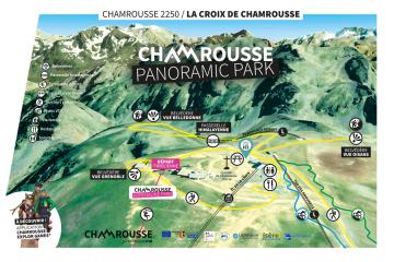 Parcours piétons et belvédères de la Croix de Chamrousse