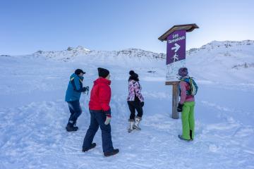 Itinéraire piéton du domaine skiable - Les Tamalous