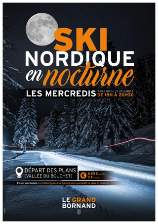 Ski nordique en nocturne