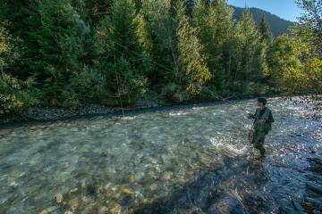 La pêche sur le Doron de Champagny