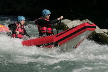 Canoraft sur l'Isère