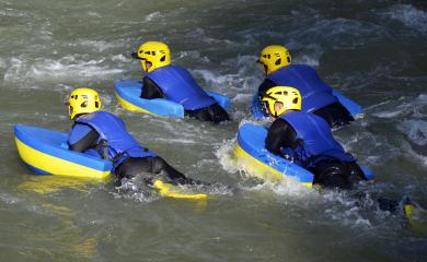 Nage en eaux vives : hydrospeed - ESF Belle Plagne