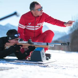 Initiation Biathlon avec L'ESF du Corbier