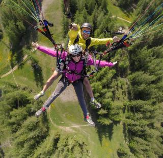 Vol découverte en parapente