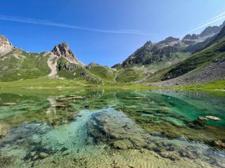 9 - Le tour des lacs retour par la Combe de l'Aiguille Noire - Itinéraire de VTT / VTTAE