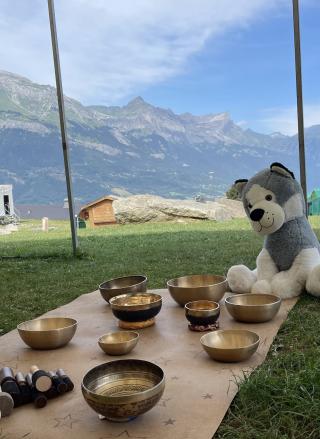 Atelier bol tibétains parents-enfants