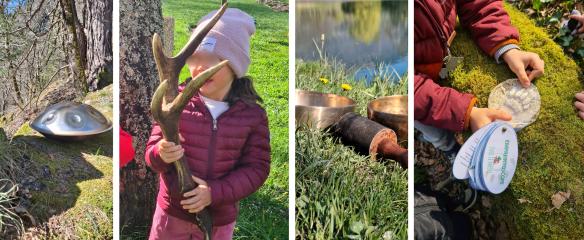 Atelier parent - enfant : les apprentis pisteurs - bain sonore