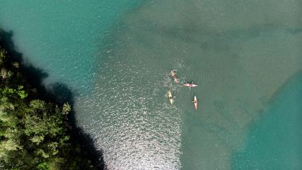 Kayak ou paddle à la base de loisirs des Versants d'Aime