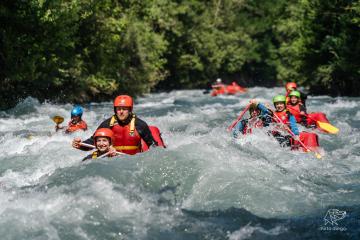 Canoraft sur l'Isère