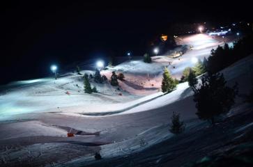 Ski nocturne à Chabanon