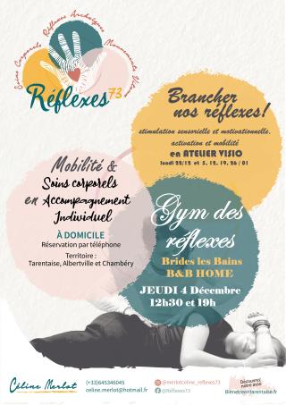 Gym des réflexes - Stimulation sensorielle, activation et mobilité avec Céline - Reflexes73 - Jeudi 04 décembre