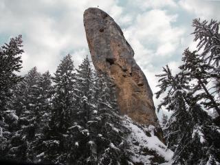 Itinéraire piéton raquettes : Le Monolithe par Aussois