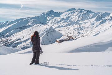 Les Crêtes depuis le Corbier, en hiver