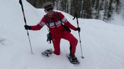 Raquettes avec les moniteurs de l'esf