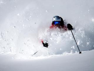 Ski hors piste sur le Glacier du Grand Sablat