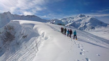 Sortie raquettes sur le versant du soleil