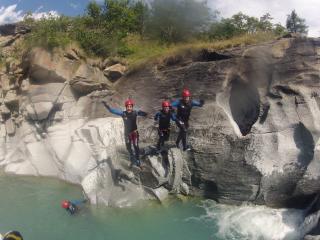 Descente en canyoning