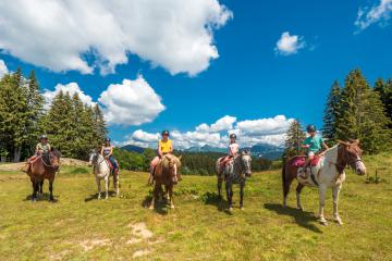 Taninges - Praz de Lys par les pavés à Cheval