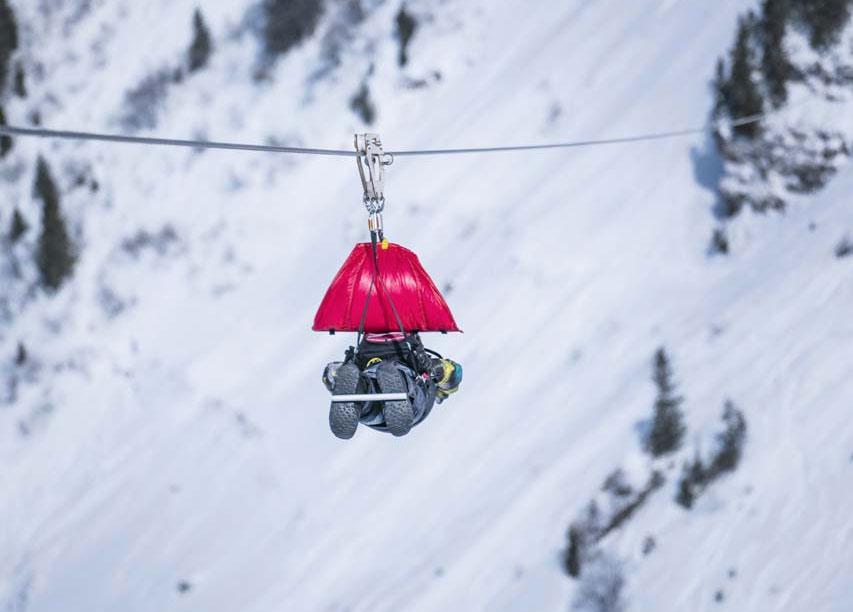 Où faire de la tyrolienne en station de ski ?