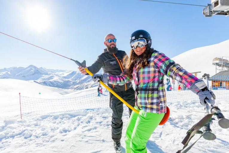 Ski en famille sous le soleil des Sybelles