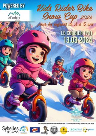Kids Rider Bike Snowcup! Courses de Draisiennes sur neige