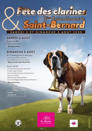 Fête des Clarines et Rassemblement de chiens Saint-Bernards