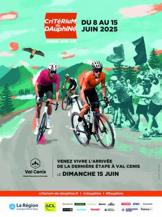 Passage du Critérium du Dauphiné course cyclo à Aussois