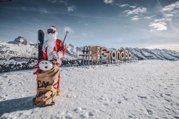 Le selfie du Père Noël sur les pistes