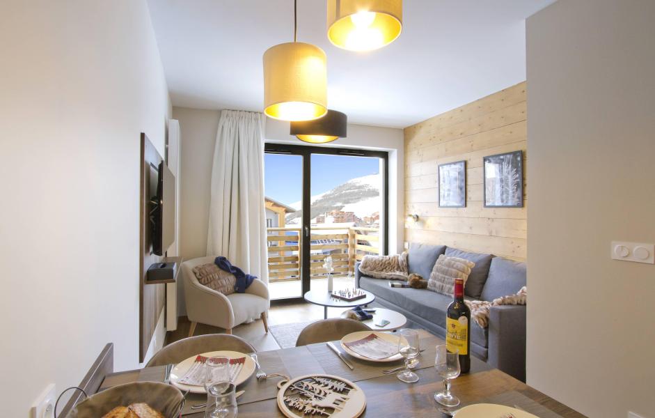 Аренда на лыжном курорте Appart'Hôtel Prestige Odalys L'Eclose - Alpe d'Huez - Салон