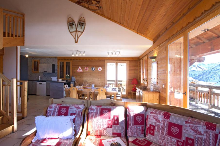Rent in ski resort Chalet des Neiges - Alpe d'Huez - Living room