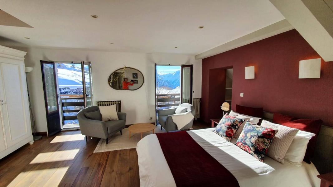 Ski verhuur Chalet le Vieux Logis - Alpe d'Huez - Kamer