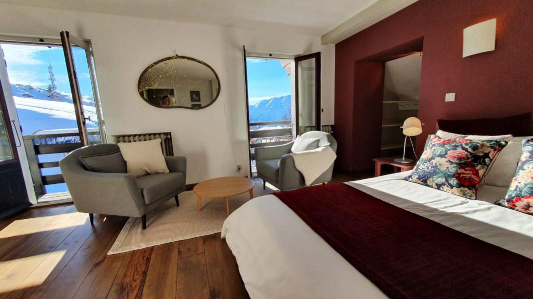 Ski verhuur Chalet le Vieux Logis - Alpe d'Huez - Kamer