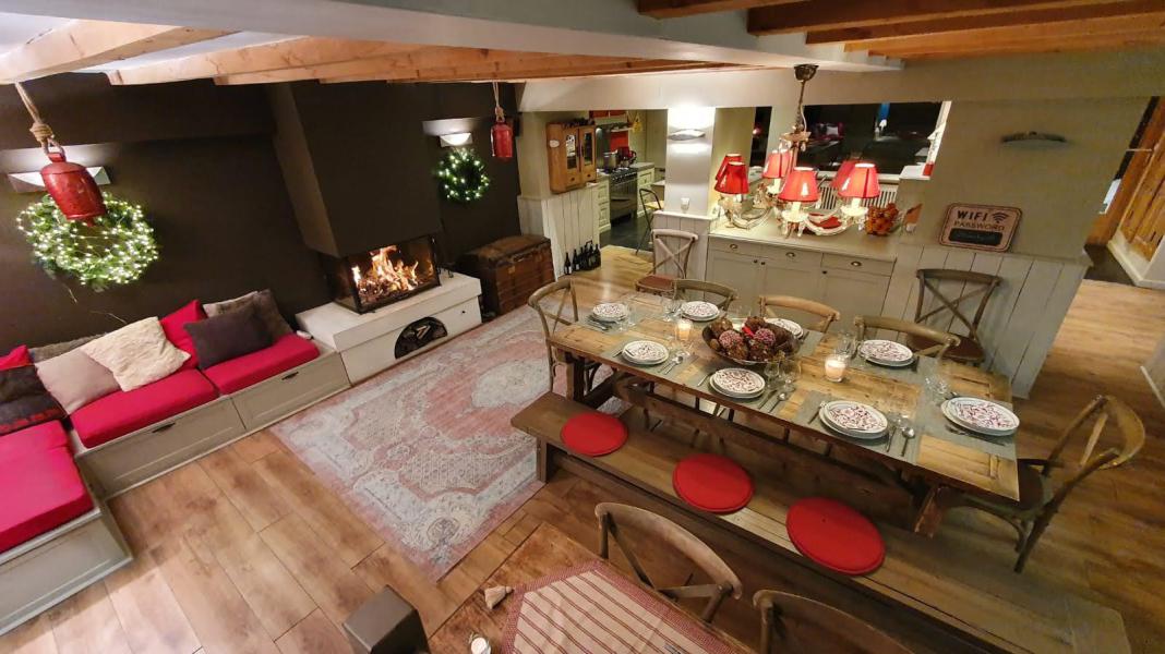Ski verhuur Chalet le Vieux Logis - Alpe d'Huez - Open haard