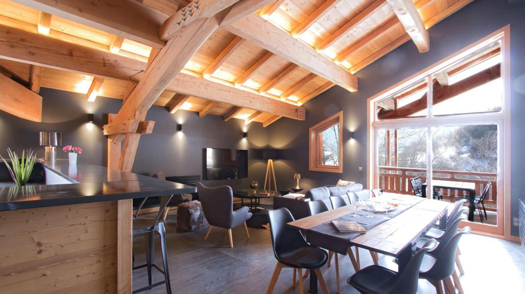 Rent in ski resort Chalet Nuance de Bleu - Alpe d'Huez - Dining area