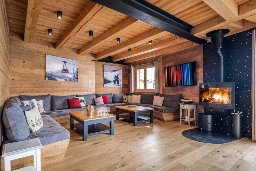 Rent in ski resort Chalet Woodpecker - Alpe d'Huez - Living room