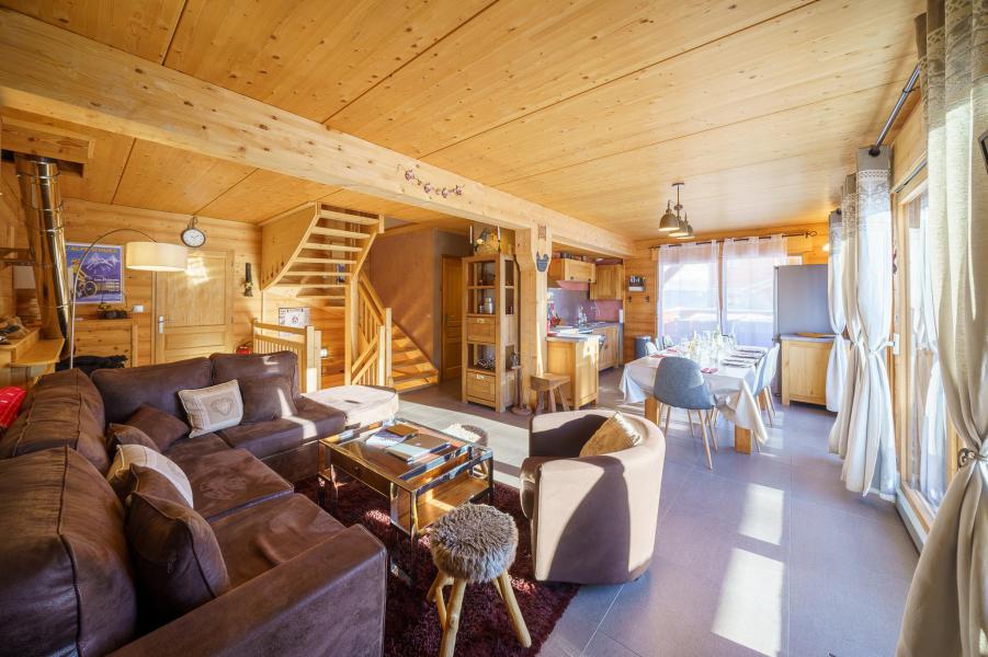 Rent in ski resort 5 room triplex chalet 8 people (Rébèque) - Chalets Les Balcons du Golf - Alpe d'Huez - Settee