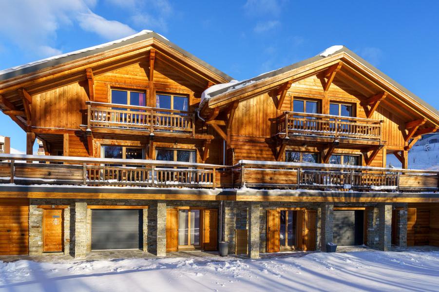 Holiday in mountain resort Chalets Les Balcons du Golf - Alpe d'Huez - Winter outside