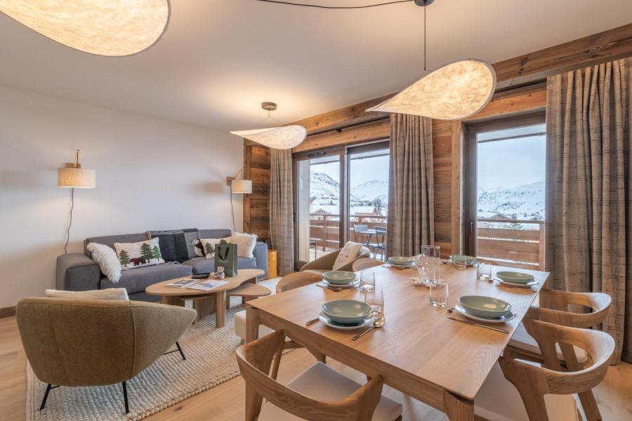 Skiverleih 3-Zimmer-Holzhütte für 6 Personen (202) - La Belle Aurore - Alpe d'Huez - Wohnzimmer