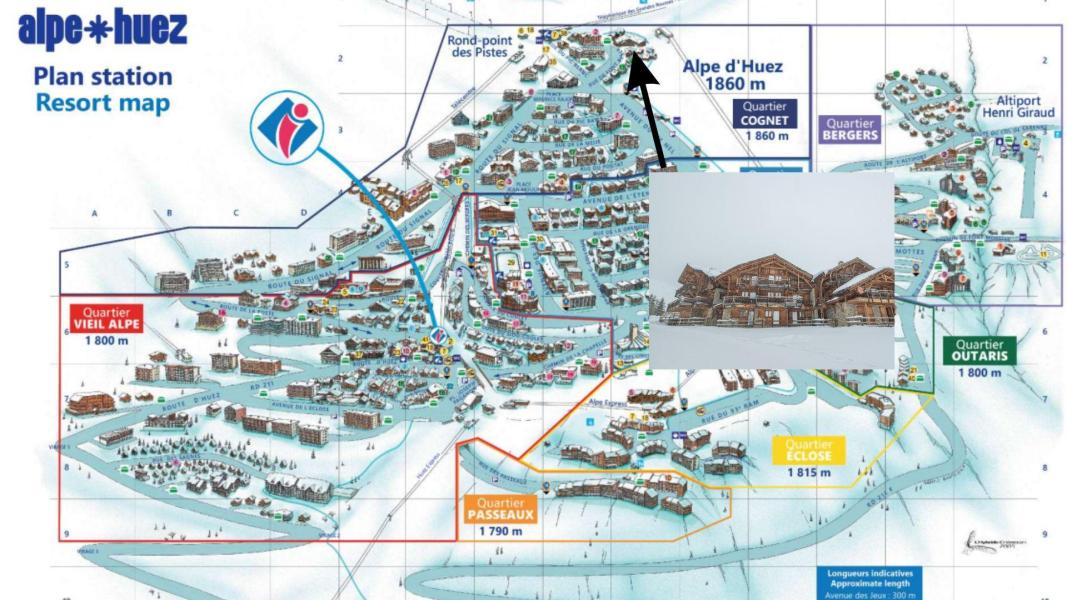 Soggiorno sugli sci Chalet 8 stanze per 14 persone - Le Chalet Bouquetin - Alpe d'Huez - Mappa