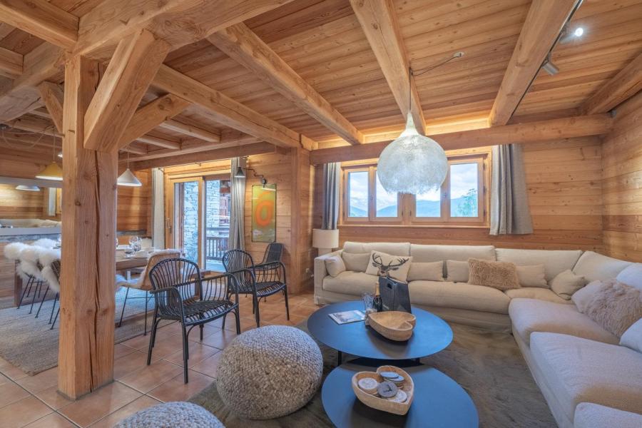 Ski verhuur Chalet 7 kamers 14 personen (10 adultes et 4 enfants seulement) - Le Chalet Bouquetin - Alpe d'Huez - Woonkamer