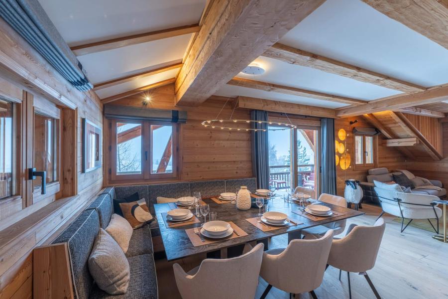 Ski verhuur Chalet 7 kamers 12 personen - Le Chalet Ecureuil - Alpe d'Huez - Woonkamer