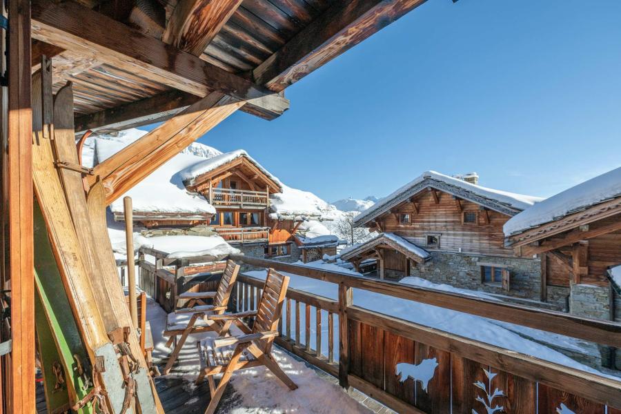 Аренда на лыжном курорте Шале 8 комнат 15 чел. - Le Chalet Loup - Alpe d'Huez - зимой под открытым небом