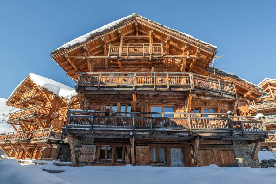 Аренда на лыжном курорте Шале 8 комнат 15 чел. - Le Chalet Loup - Alpe d'Huez - зимой под открытым небом