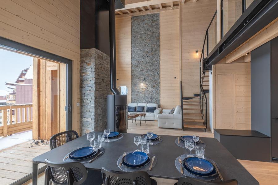 Rent in ski resort 5 room duplex apartment 9 people (A303) - Les Chalets du Golf - Alpe d'Huez - Living room