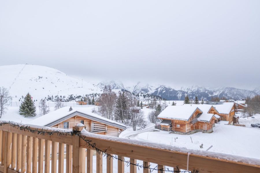 Аренда на лыжном курорте Апартаменты дуплекс 5 комнат 9 чел. (A303) - Les Chalets du Golf - Alpe d'Huez - зимой под открытым небом