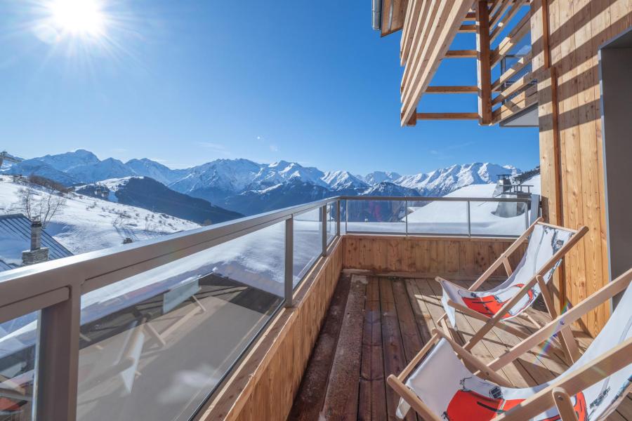 Rent in ski resort 3 room apartment 6 people (A203) - Les Fermes de l'Alpe - A - Alpe d'Huez - Balcony